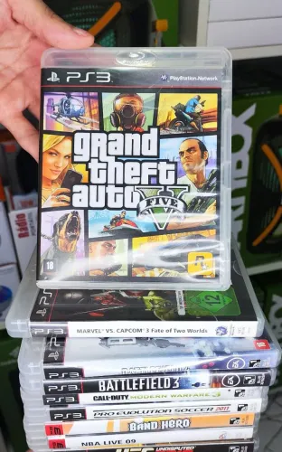 GTA 5 PS3 Jogo Mídia Física Original Semi Novo Completo