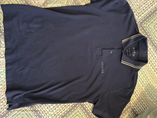 Camisa polo Guess azul escuro M