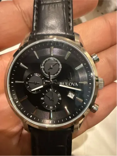 NOVO (Sem Uso) Bulova Sutton Cronógrafo 96B403 Relógio Original Masculino Preto
