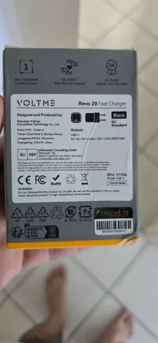 Carregador Smartphone 20W VOLTME REVO 20