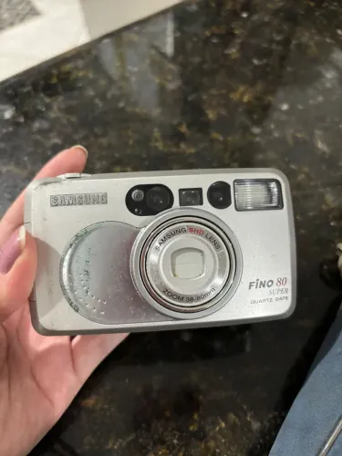 Câmera Samsung fino 80 câmera analógica 35mm + case