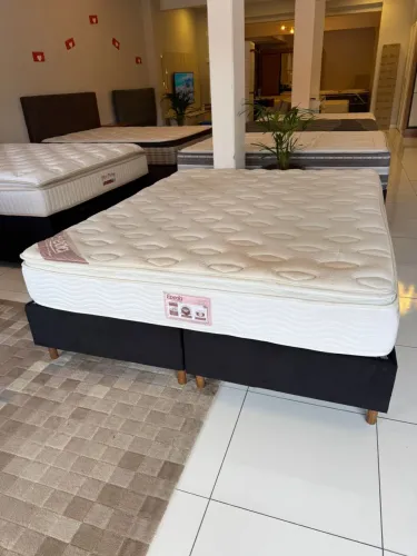 Cama box Casal QUEEN EPEDA SEMINOVO - Entrego! 