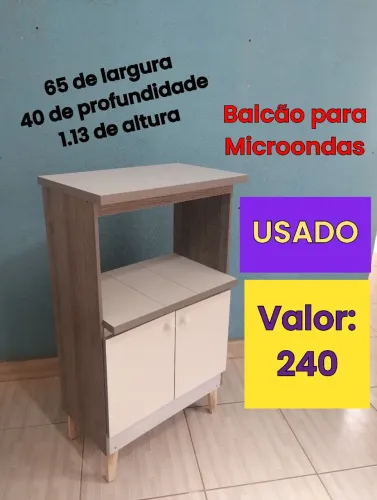 Balcão para microondas USADO - ENTREGO se não for muito longe 