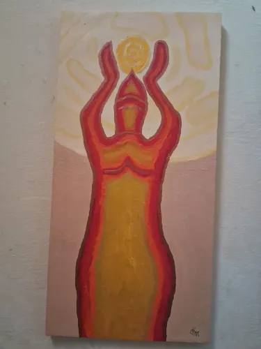 Pintura em Tela Decorativa Artesanal Autoral