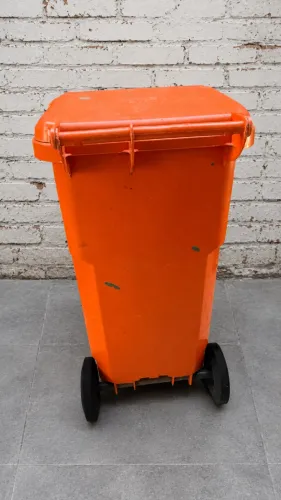 Contentor Lixeira comlurb 120L com Rodas ? Resistente, Grande - Retirada Freguesia