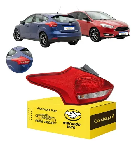 Lanterna Traseira Focus Hatch 2016 2017 2018 2019 S/led Le Esquerdo/motorista
