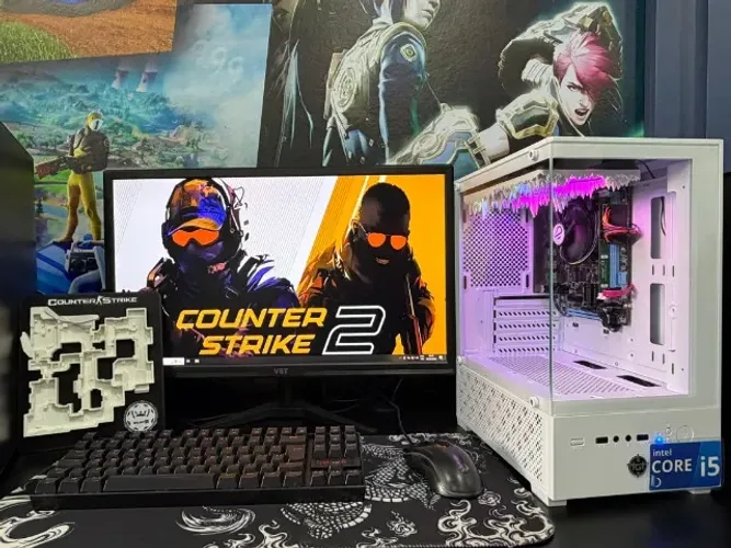 PC Gamer Branco i5 GTX 750 Ti 16GB SSD 240GB