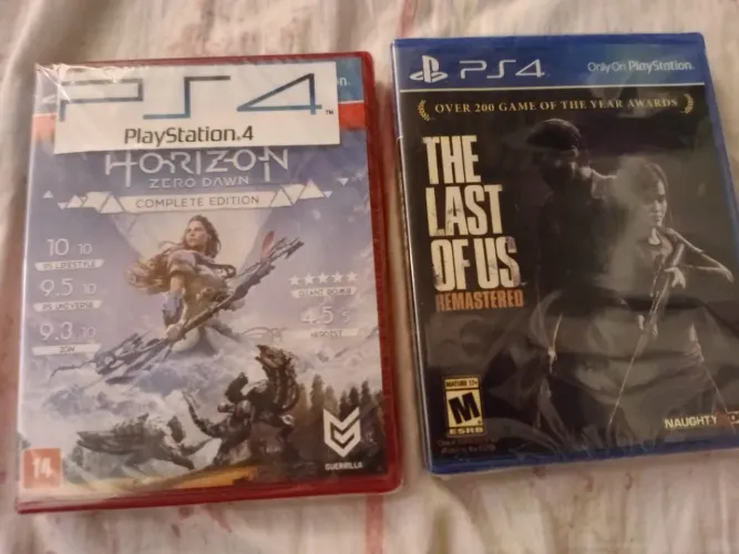 Jogos ps4, novos lacrados, os 02 jogos por 300 reais