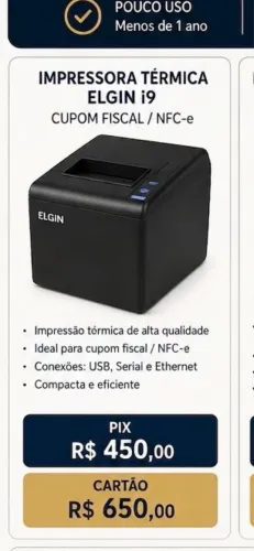 Impressora de cupom fiscal 