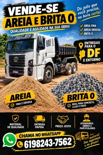 Areia e brita