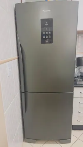 Geladeira Panasonic BB53 Inverter Bottom Freezer 425L Titânio - 220V - Frost Free