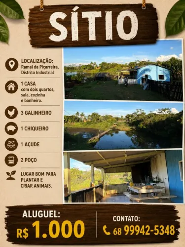 Sítio para alugar