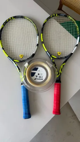 Raquete Babolat Pure Aero e corda Xcel