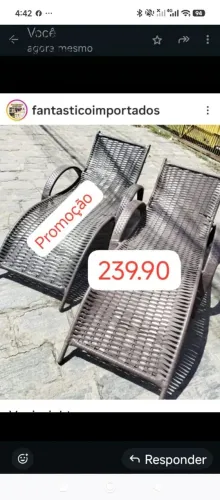 Cadeira p piscina  praia se brozea FIBRAr