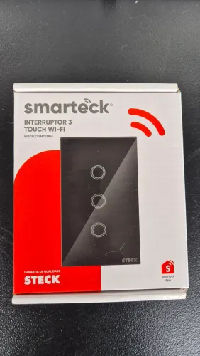 Interruptor Inteligente 2 Teclas Steck - Compatível com Alexa