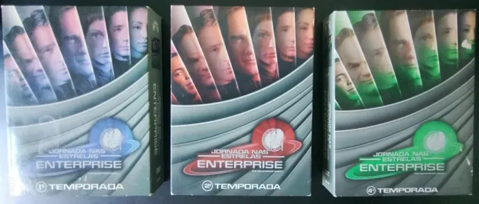 DVD Jornada nas Estrelas - Deep Space Nine e Enterprise Box Originais
