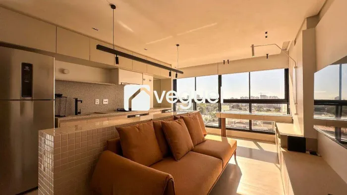 Apartamento Mobiliado de 66m² com 2 suítes para alugar no bairro Nova Campinas, Campinas/S