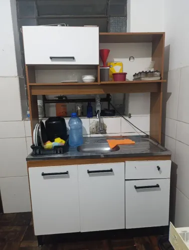 balcão de pia com tampo de inox