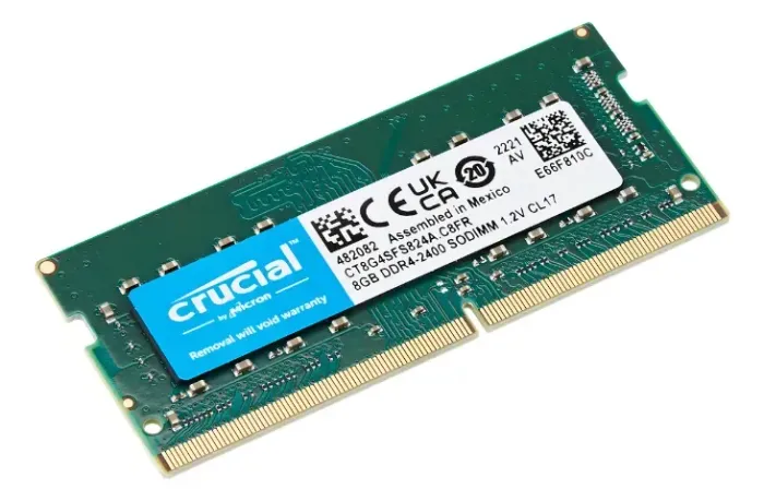 Memória RAM color verde 8GB DDR4 2400Mhz 1 Crucial CT8G4SFS824A para notebook
