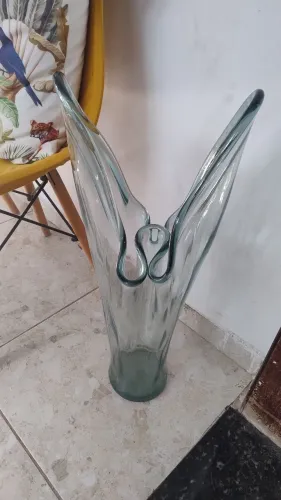 Vaso Grande de Vidro - Folha em V