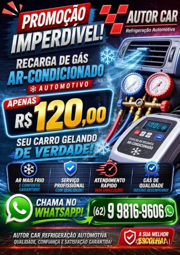 manutenção e recarga de gás E refrigeração automotivo