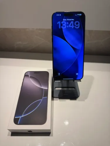 Iphone 16 Pro Max, 256 Gb, COM CHIP FÍSICO - 10 meses de uso - impecável 