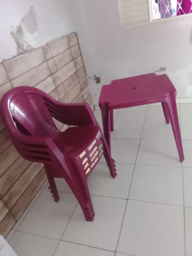 Jogo de mesa e cadeira latina Braço longo
