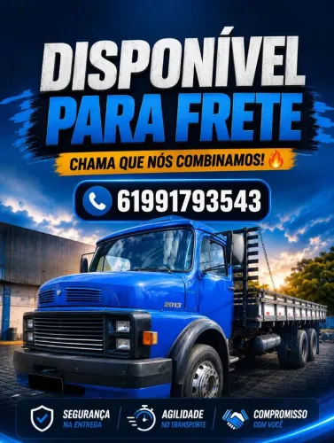 Caminhão truck disponível pra frete em Brasília e Região