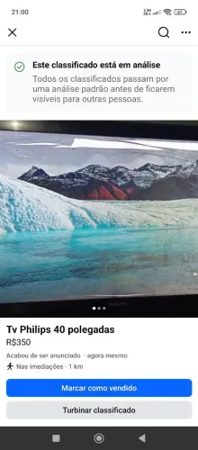 Tv Philips 40 polegadas