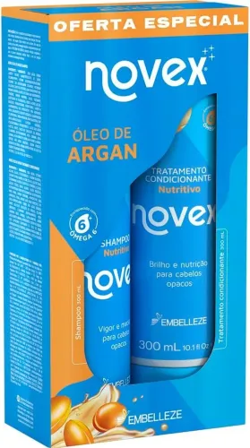 Kit Shampoo e Condicionador Novex Óleo de Argan 300ML