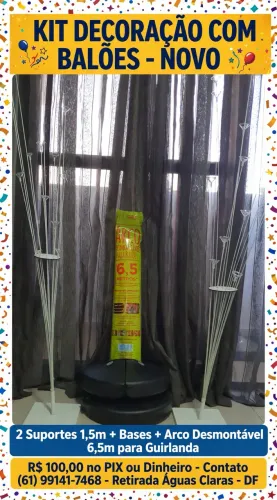Kit decoração com balões - novo
