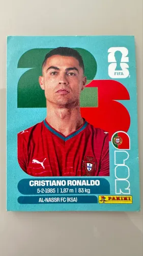 Figurinha Panini Cristiano Ronaldo - POR15 CR7 Álbum da Copa Siiiiiiu