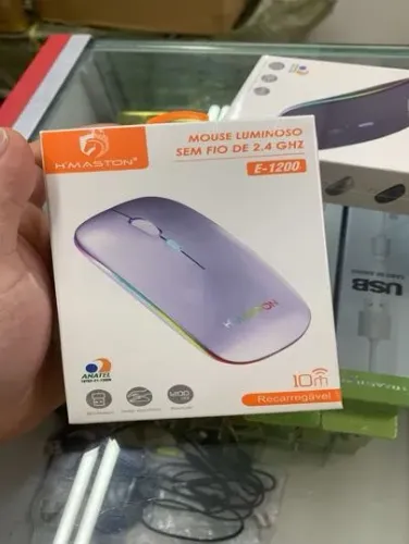 Mouse sem Fio Luminoso E-1200