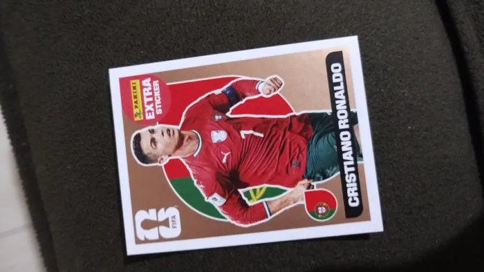 Figurinha da copa do mundo 2026 Panini legend cristiano Ronaldo de bronze