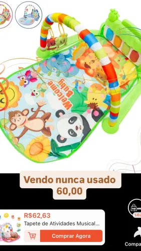 Vendo tapete educativo bebê 