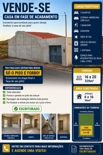 Casa só pra finalizar e passar pra dentro