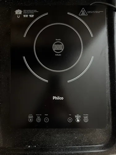 Cooktop de indução portátil 1 boca philco 220v