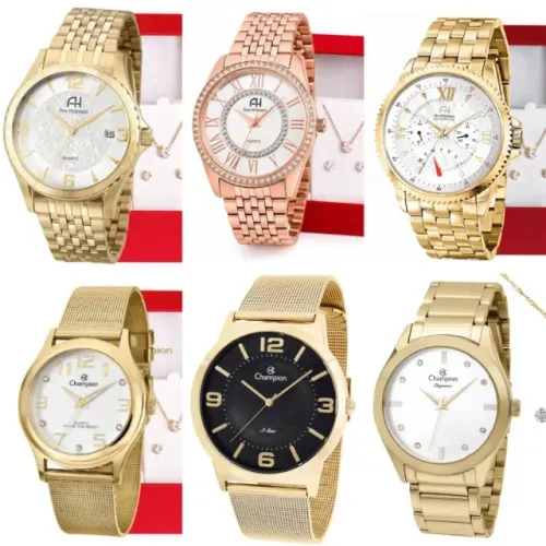 Relógio Champion feminino, novo. Originais. Valor varia de 180,00 a 220,00 reais.