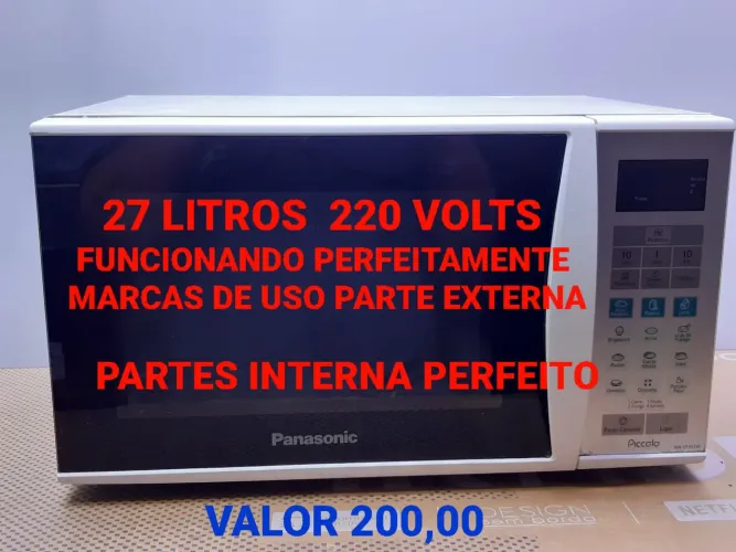 Micro-ondas Panasonic 27 litros 220volts Funcionando perfeitamente