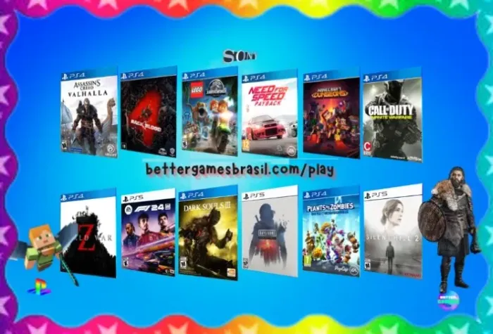 Plants . Days Gone Minecraft F1 24 . PS4 PS5 . Lego Souls . Creed Silent Hill . NFS Blood
