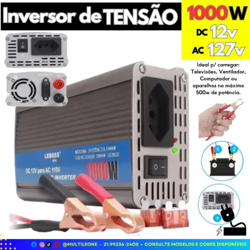 Inversor de voltagem 12v para 110V 1000w