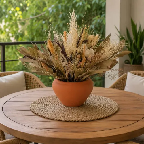 Vaso decorativo Flores desidratadas