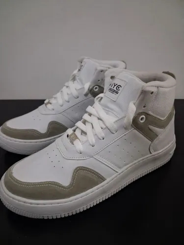 Tênis branco cano alto Shein NYC tamanho 37