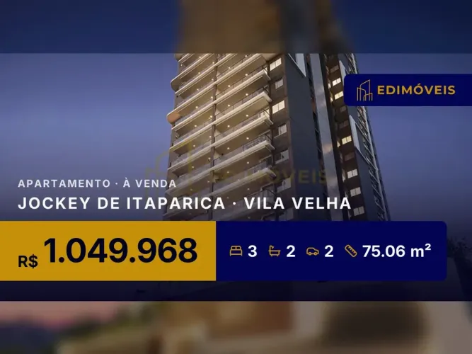 Apartamento 3 quartos no Jockey de Itaparica, conforto e segurança para sua família