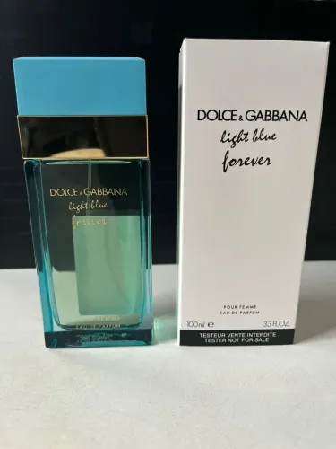 Dolce gabbana light blue forever feminino 100ml + amostra de brinde