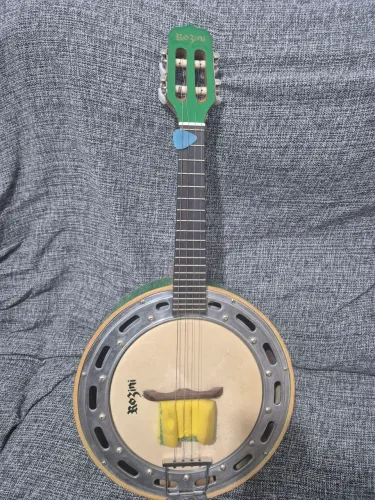 Banjo Rozini Rj11 Color Eletrificado Passivo Verde Verniz