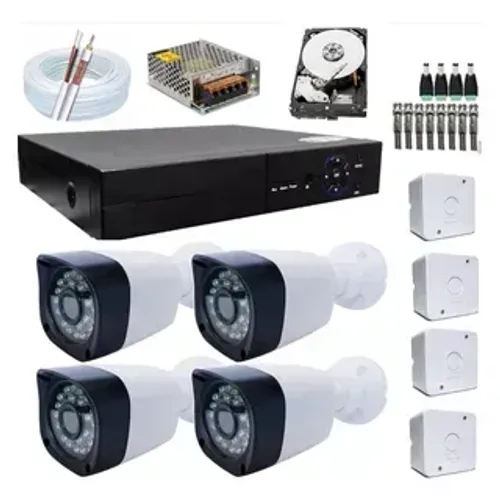 Kit 4 câmeras full hd 1080p + instalação R$ 1.599,00