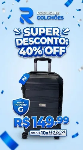 MALA DE VIAGEM G LOJA RODRIGUES COLCHOES