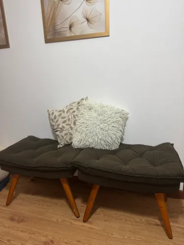 Kit puff Opalak largura 40cm