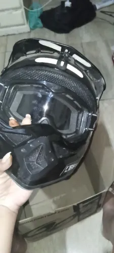 Capacete+óculos protork
